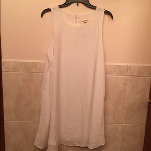 White Polyester Dress